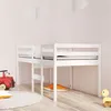 Image de vidaXL Hoogslaper massief grenenhout wit 90x190 cm821615