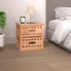 Image de vidaXL Nachtkastje 34x34x34 cm massief walnotenhout350345