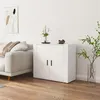 Image de Buffet Blanc 80x33x70 cm Bois d ingénierie