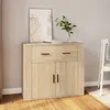 Image de Buffet Chêne sonoma 80x33x70 cm Bois d ingénierie