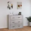 Image de vidaXL Buffet Armoire de Rangement Organisateur de Maison Meuble de Salle de Séjour Intérieur Sonoma Gris 80x33x70 cm Bois d'Ingénierie