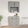 Image de Armoire murale Gris béton 80x33x80 cm Bois d ingénierie