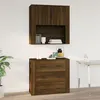 Image de vidaXL Wandkast 80x33x80 cm bewerkt hout bruin eikenkleur816591