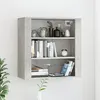 Image de vidaXL Wandkast 80x33x80 cm bewerkt hout betongrijs816596