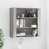 Image de vidaXL Wandkast 80x33x80 cm bewerkt hout grijs sonoma eikenkleurig816598