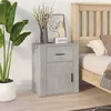 Image de vidaXL Table de chevet Gris béton 50x36x60 cm Bois d'ingénierie816724