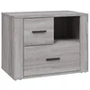 Image de vidaXL Table de chevet Sonoma gris 60x36x45 cm Bois d'ingénierie
