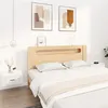 Image de vidaXL Tables de chevet murales 2 pcs Blanc brillant 50x36x25 cm816845