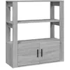 Image de vidaXL Buffet Sonoma gris 80x30x90 cm Bois d'ingénierie