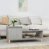 Image de Table basse Gris béton 100x50x45 cm Bois d ingénierie