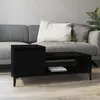 Image de vidaXL Table basse Noir 100x50x45 cm Bois d'ingénierie821133