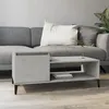 Image de Table basse Gris béton 100x50x45 cm Bois d ingénierie