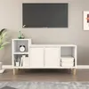 Image de Meuble TV Blanc 100x35x55 cm Bois d ingénierie
