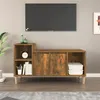 Image de vidaXL Meuble TV Chêne fumé 100x35x55 cm Bois d'ingénierie821177