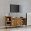 Image de vidaXL Meuble TV Chêne fumé 100x35x55 cm Bois d'ingénierie821185