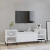 Image de Meuble TV Blanc 160x35x55 cm Bois d ingénierie