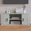 Image de Meuble TV Gris béton 100x35x40 cm Bois d ingénierie