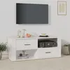 Image de Meuble TV Blanc 100x35x40 cm Bois d ingénierie