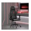 Image de Chaise de jeu vidaXL Noir Similicuir