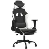 Image de Chaise vidaxl H. 131 cm non empilable non pliable interieur en plastique noir