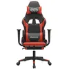 Image de Chaise gaming avec repose-pied Noir et rouge SimilicuirChaise Gamer Siège Gaming Fauteuil Gamer