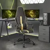 Image de Chaise de jeu Noir et doré Similicuir