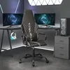Image de Chaise Vidaxl en metal interieur noir H. 118.5 cm