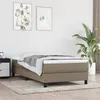 Image de Cadre de lit sans matelas taupe 90x200 cm tissu