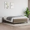 Image de Cadre de lit sans matelas taupe 140x190 cm tissu