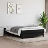 Image de Cadre de lit sans matelas noir 140x200 cm tissu