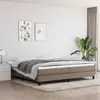 Image de vidaXL Bedframe zonder matras stof taupe 200x200 cm3120544