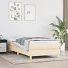 Image de Cadre de lit sans matelas crème 80x200 cm tissu