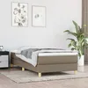 Image de Cadre de lit sans matelas taupe 90x200 cm tissu