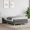 Image de Cadre de lit sans matelas gris foncé 120x200 cm tissu