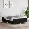 Image de Cadre de lit sans matelas noir 120x200 cm tissu