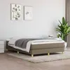 Image de Cadre de lit sans matelas taupe 140x190 cm tissu