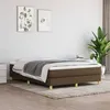 Image de vidaXL Bedframe zonder matras stof donkerbruin 140x200 cm3120617