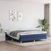 Image de Cadre de lit sans matelas bleu 160x200 cm tissu