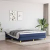 Image de Cadre de lit sans matelas bleu 180x200 cm tissu
