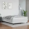 Image de Cadre de lit sans matelas blanc 140x200 cm similicuir