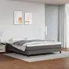 Image de Cadre de lit sans matelas gris 160x200 cm similicuir