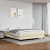 Image de vidaXL Bedframe kunstleer cràmekleurig 180x200 cm3120714