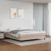 Image de Cadre de lit sans matelas cappuccino 180x200 cm similicuir
