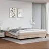 Image de Cadre de lit sans matelas cappuccino 200x200 cm similicuir