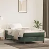 Image de Cadre de lit sans matelas vert foncé 80x200 cm velours