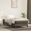 Image de Cadre de lit sans matelas gris foncé 90x190 cm velours
