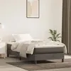 Image de Cadre de lit sans matelas gris foncé 90x200 cm velours