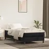 Image de Cadre de lit sans matelas noir 90x200 cm velours