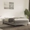 Image de Cadre de lit sans matelas gris clair 120x200 cm velours