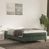 Image de vidaXL Bedframe zonder matras 120x200 cm fluweel donkergroen3120763